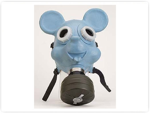 Mickey Gas Mask - by Bill Barminski
