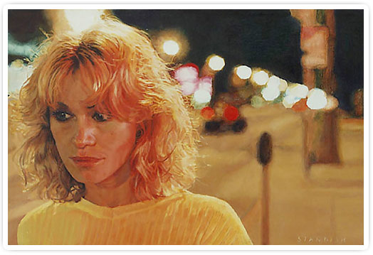 Woman on Sunset Blvd. - by Robert Standish