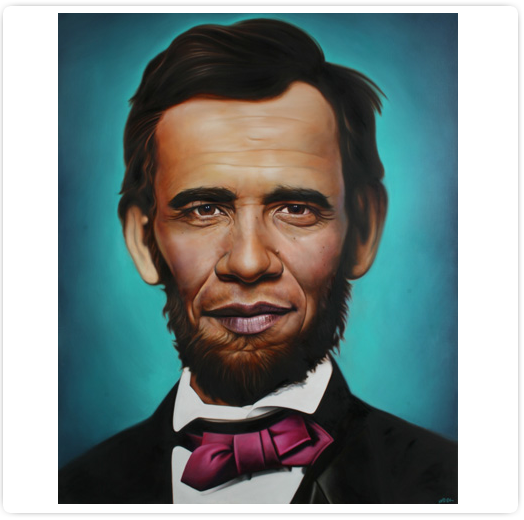 Abraham Obama by Ron English