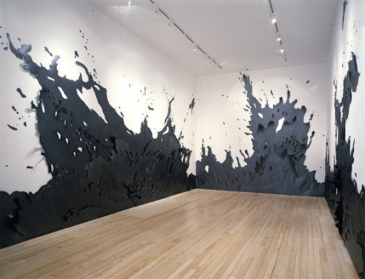 paperwork #703G (Canonball), 2007, graphite on paper 130 x 658 x 5 inches; 330 x 1670 x 13 cm (installation Jeannie Freilich Contemporary, New York)