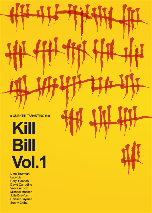 Kill Bill Kill Count Poster