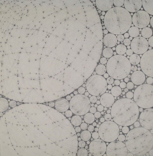 encircle 20"x20" graphite on paper
