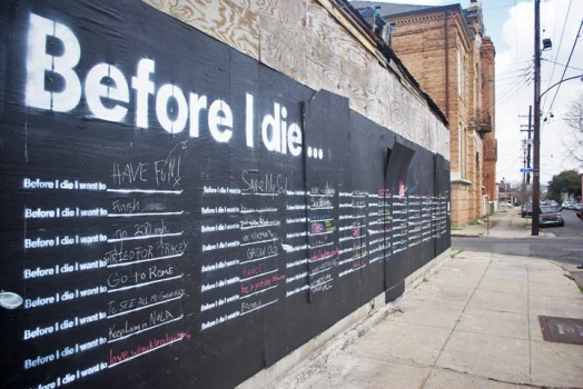 Before I Die – Candy Chang