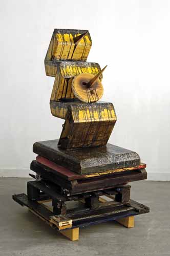 Brancusi was a Hippie Carpenter or the Physical Condition of Mockery Through Space 175 cm x 80 cm x 70 cm Wood, acrylic, varnish